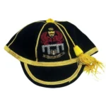 Custom Honours Cap with embroidered front logo and text, designed for ceremonial or achievement recognition, made from high-quality fabric with a structured finish.